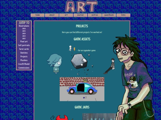 art/projects screenshot
