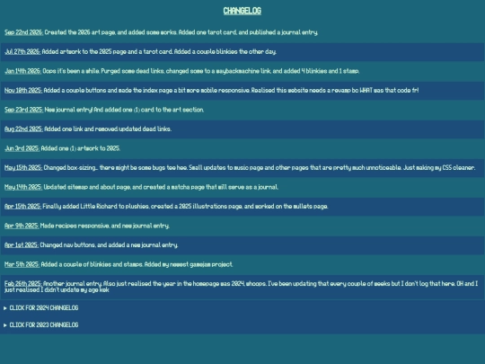 changelog screenshot