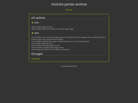 archive screenshot