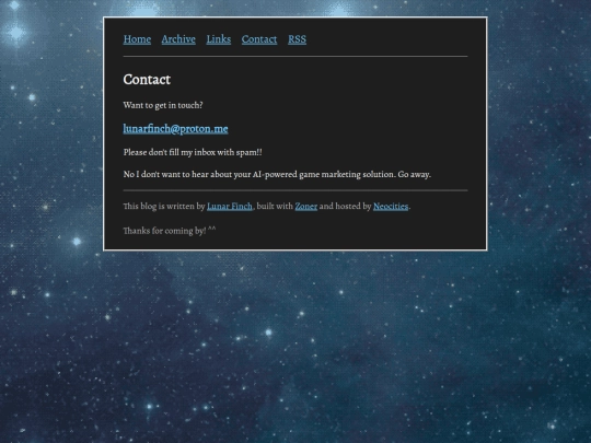 contact screenshot