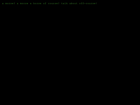 a/morse/ahorseofcourse screenshot
