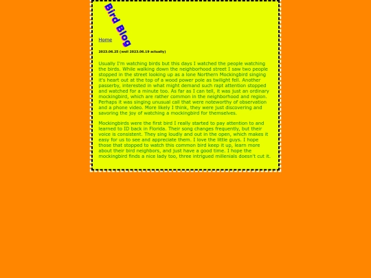 b/birdblog screenshot