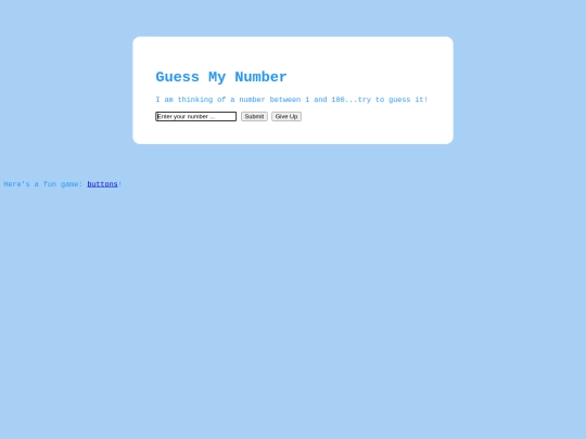 guessMyNumber screenshot