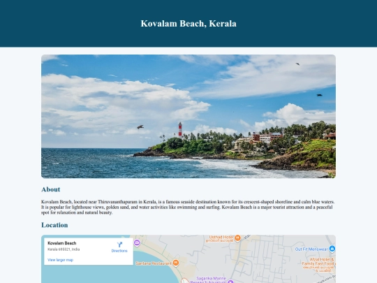 kovalam screenshot