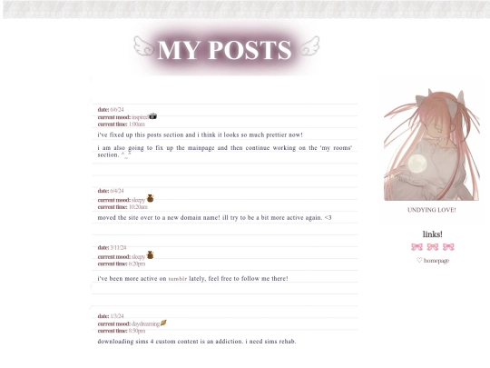 posts screenshot