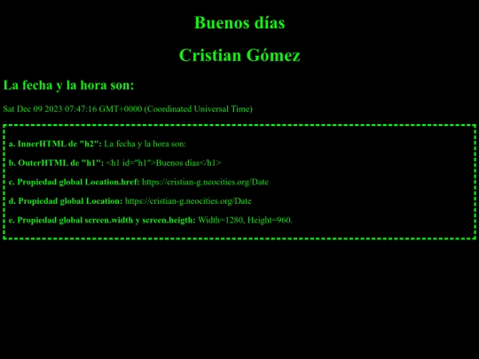 Date screenshot
