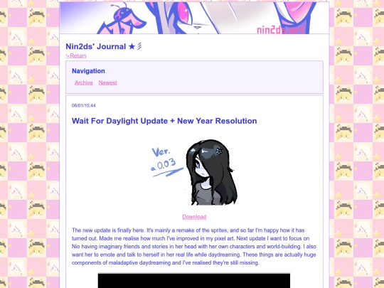 blog screenshot