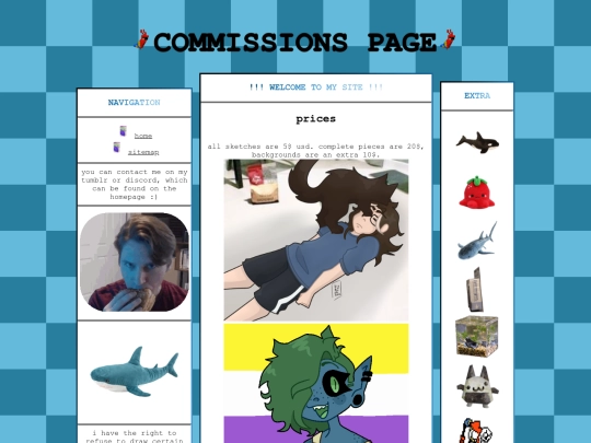 extras/commissions screenshot