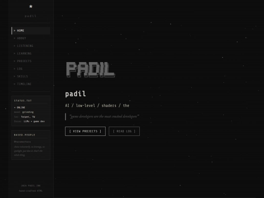 index screenshot