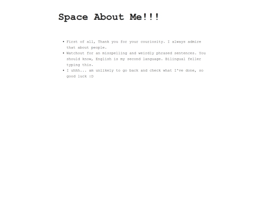 About-me screenshot