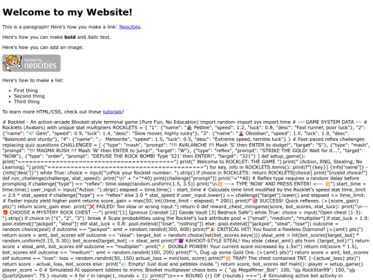 index screenshot