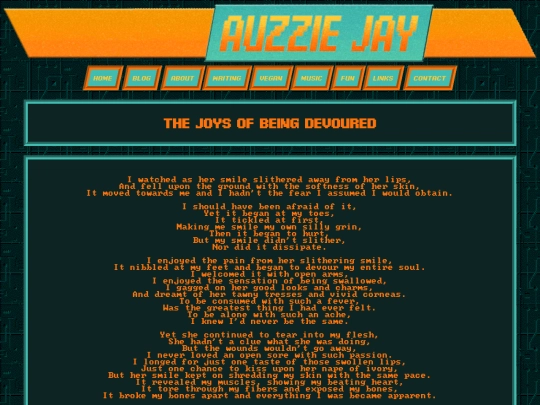 poetry/devoured screenshot