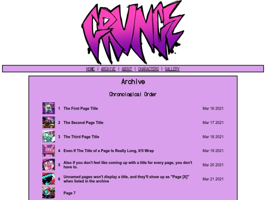 archive screenshot