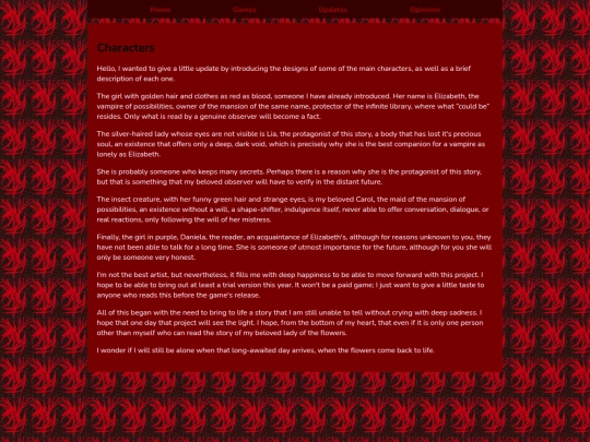 Characters screenshot