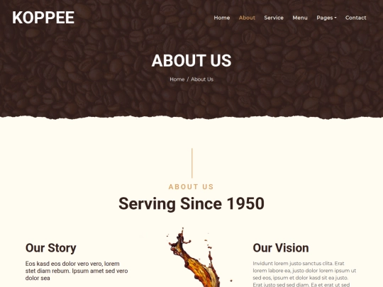 coffee-shop-html-template/coffee-shop-html-template/about screenshot