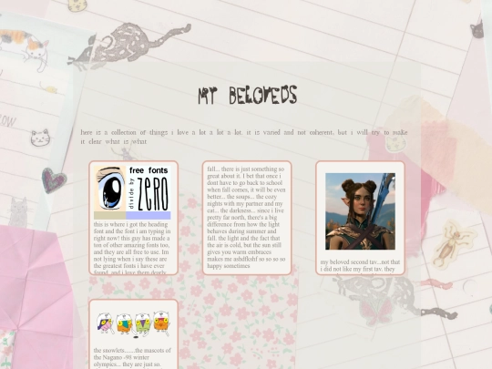 html/thingsilove screenshot