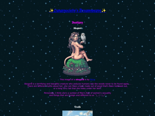 bestiary screenshot