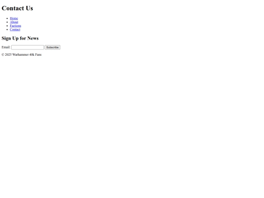 final project/contact screenshot