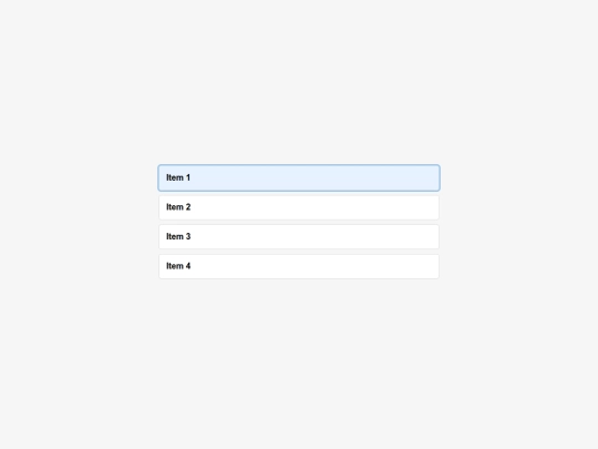 interactive-menu screenshot