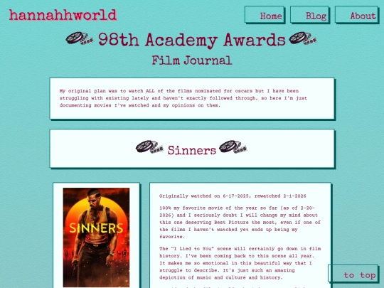 oscars98/film-journal screenshot
