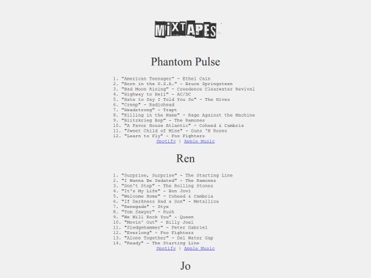 mixtapes screenshot