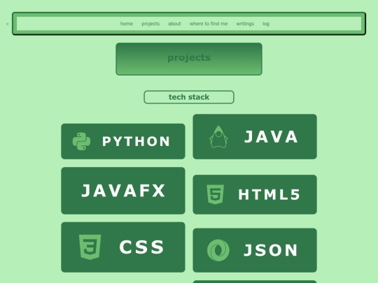 projects screenshot