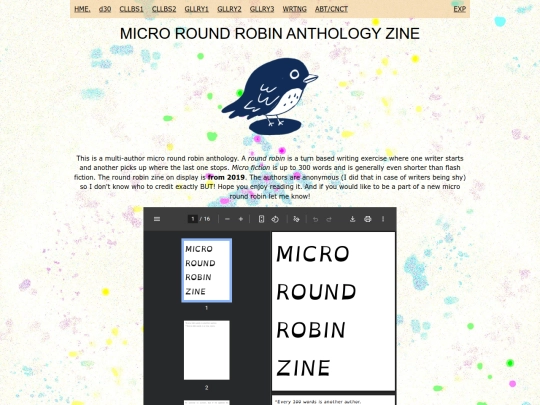 microfiction screenshot