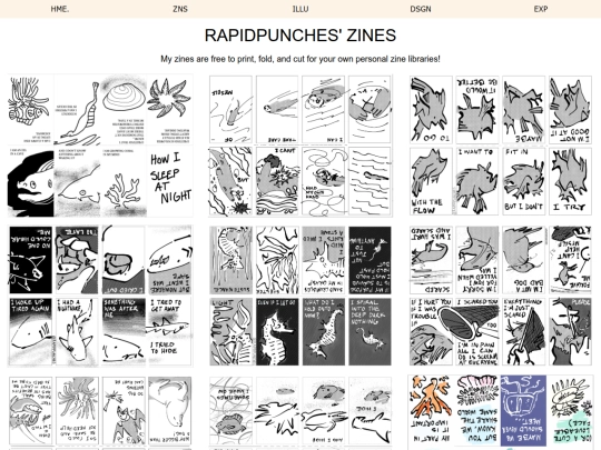 zines screenshot