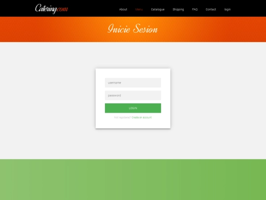 login screenshot