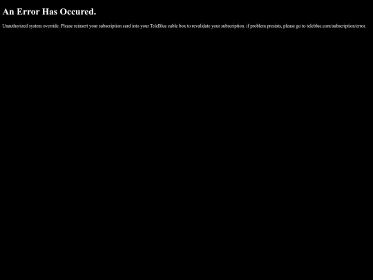 extra/telebluerrors/systemoverride screenshot