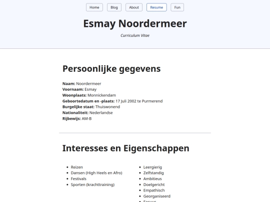 resume screenshot
