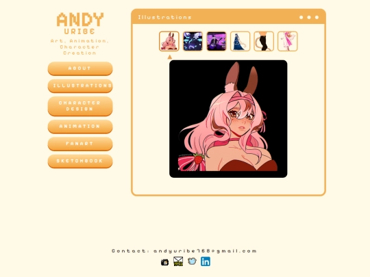 portfolio/illustrations screenshot