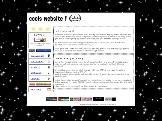 aboutme screenshot