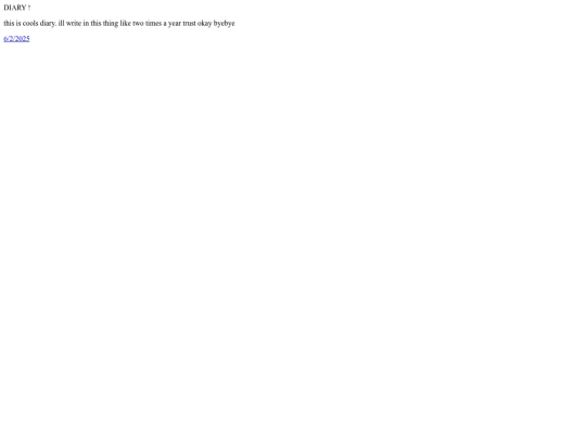 diary screenshot