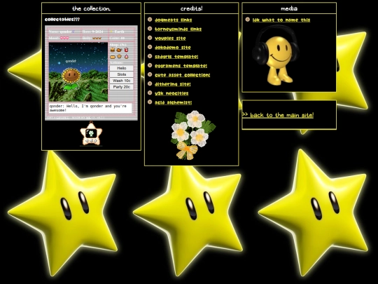 links screenshot