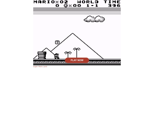 HTML/HTML5/HTML5Games/Embed/SuperMarioLand screenshot