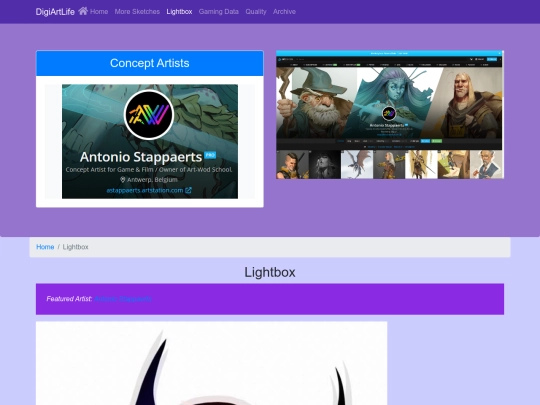 lightbox screenshot