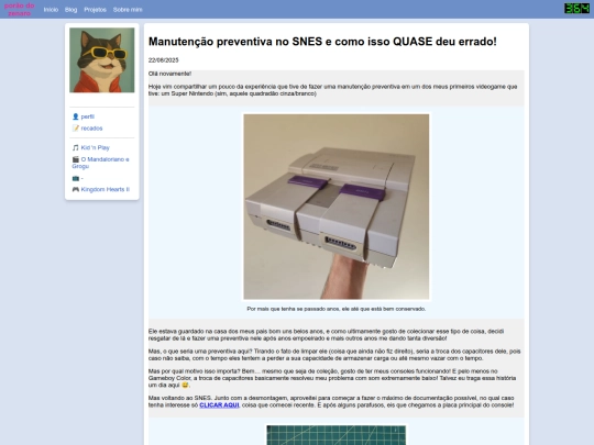 blog/posts/2025/08/22/manutencao-preventiva-no-snes-e-como-isso-quase-deu-errado screenshot