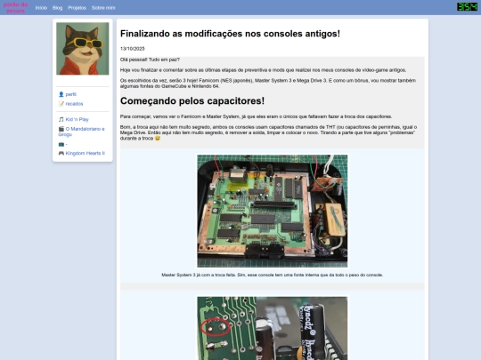 blog/posts/2025/10/13/finalizando-as-modificacoes-nos-consoles-antigos screenshot