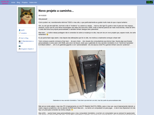 blog/posts/2025/10/30/novo-projeto-a-caminho screenshot