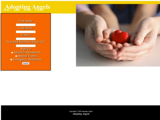 adoptingangelscontact screenshot