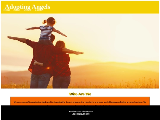 adoptingangelsindex screenshot