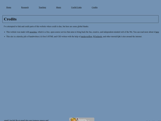 credits screenshot