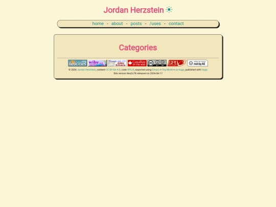 categories screenshot