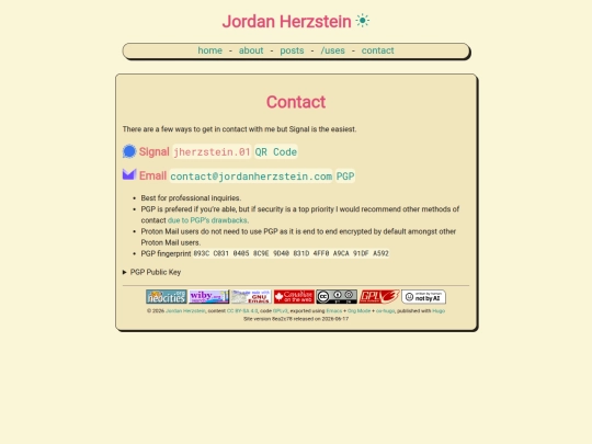 contact screenshot
