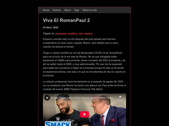 blog/posts/2025-04-03-Viva-El-RomanPaul-2 screenshot