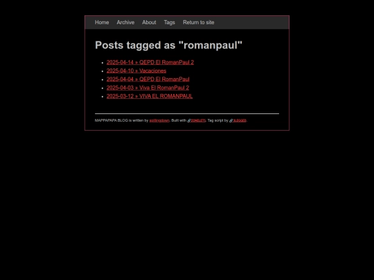 blog/tags/romanpaul screenshot