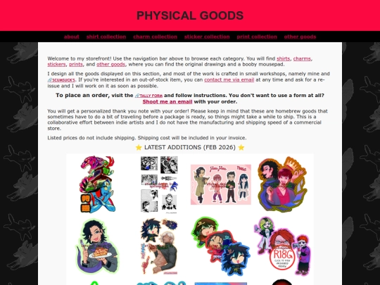 comm/merch screenshot