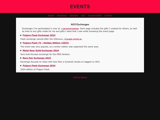 event/ao3ex screenshot