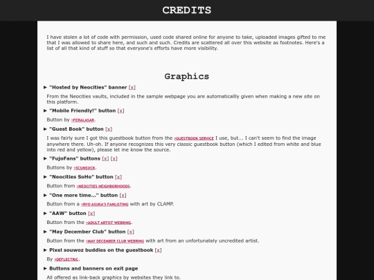 home/credits screenshot